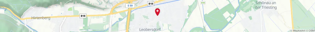 Kartendarstellung des Standorts für Apotheke zum heilsamen Brunnen-Leobersdorf in 2544 Leobersdorf